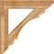 Ekena Millwork Olympic Slat Rough Sawn Bracket w/ Offset Brace, Western Red Cedar, 8"W x 40"D x 40"H BKT0806X40X40OLY06RWR - alternate 3